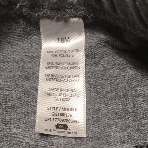 18m (4/$20) Star Wars Joggers - Picture 12 of 12